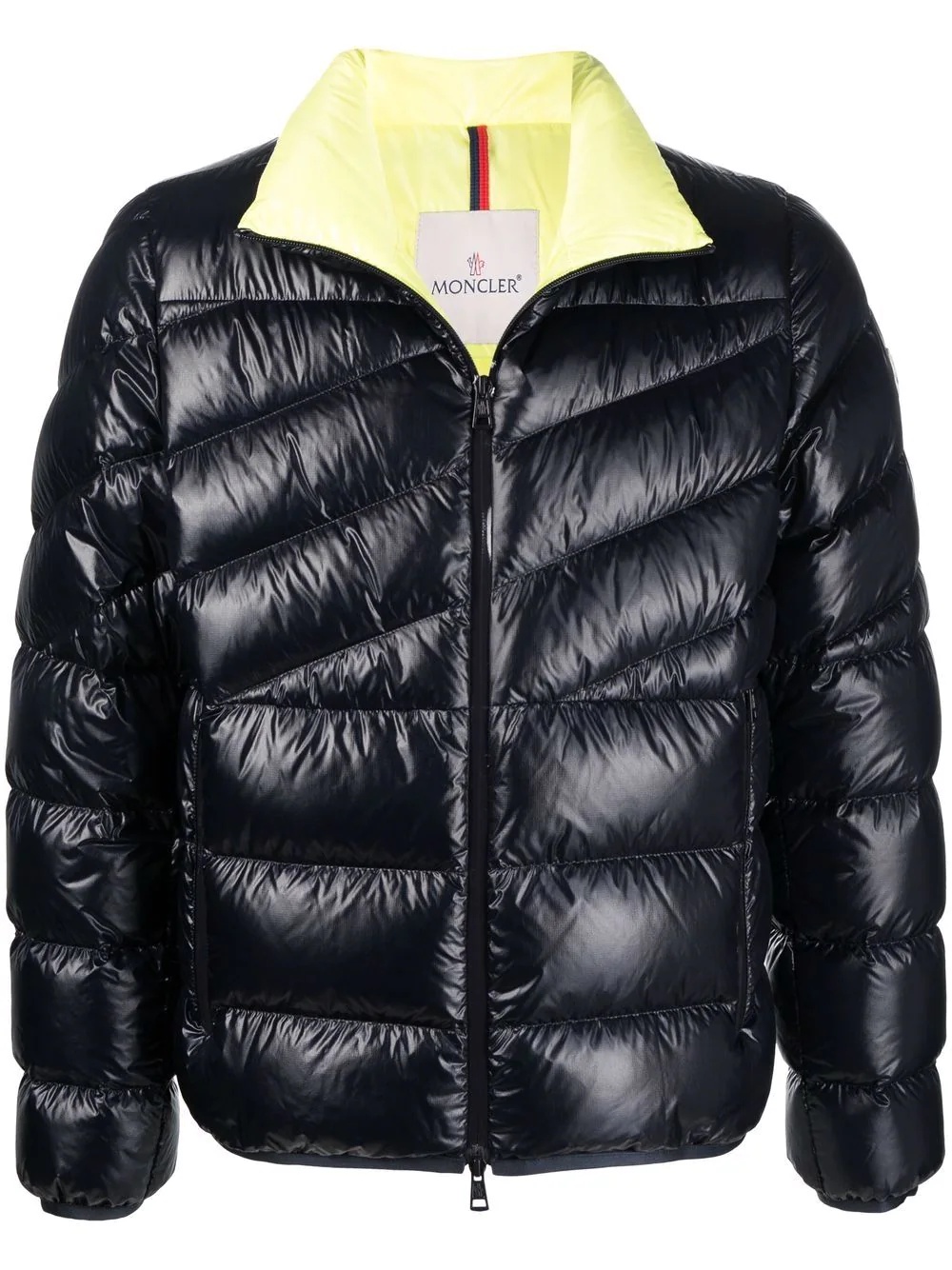 high-shine padded coat - 1