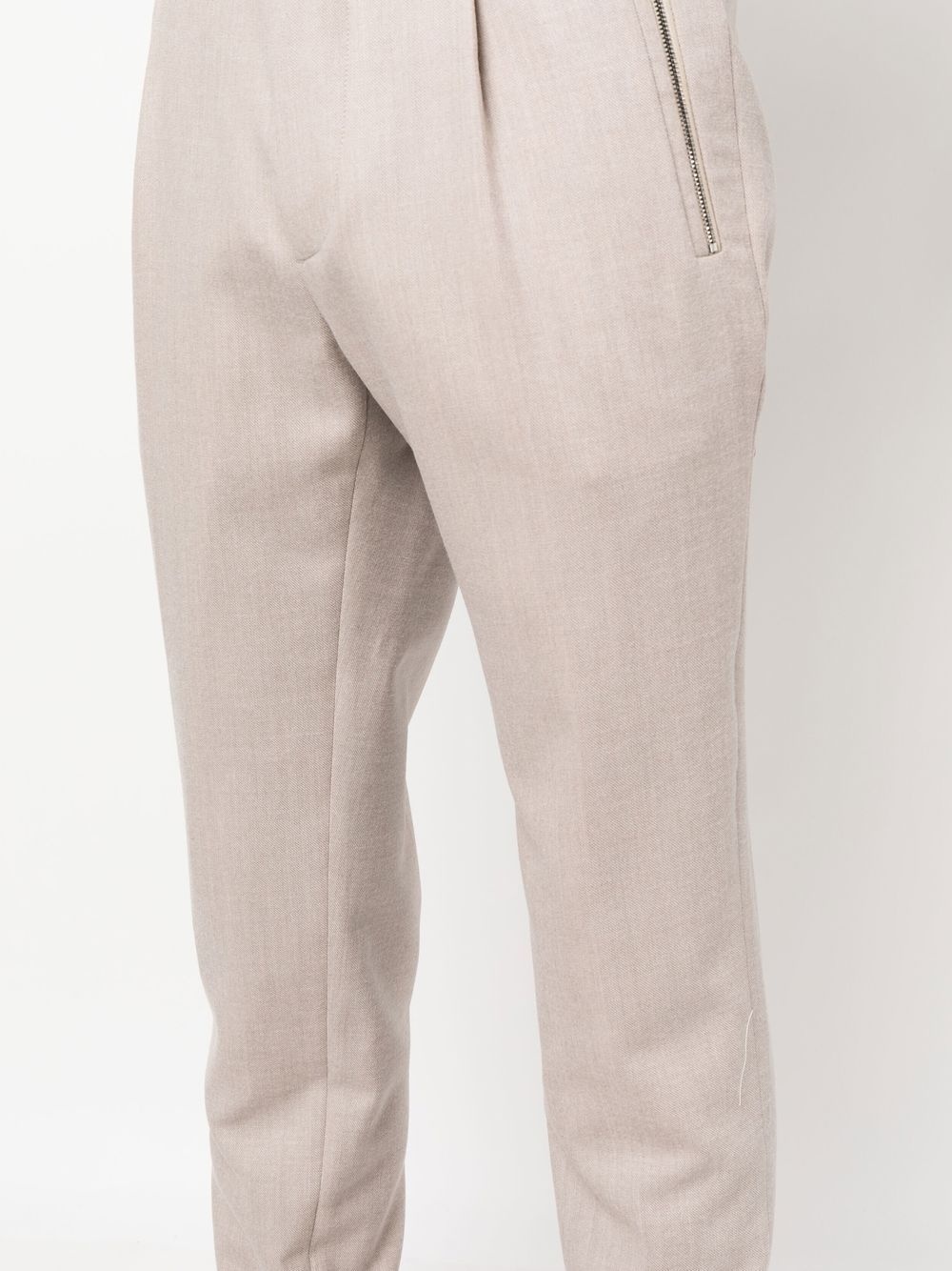 tapered-leg suit trousers - 5