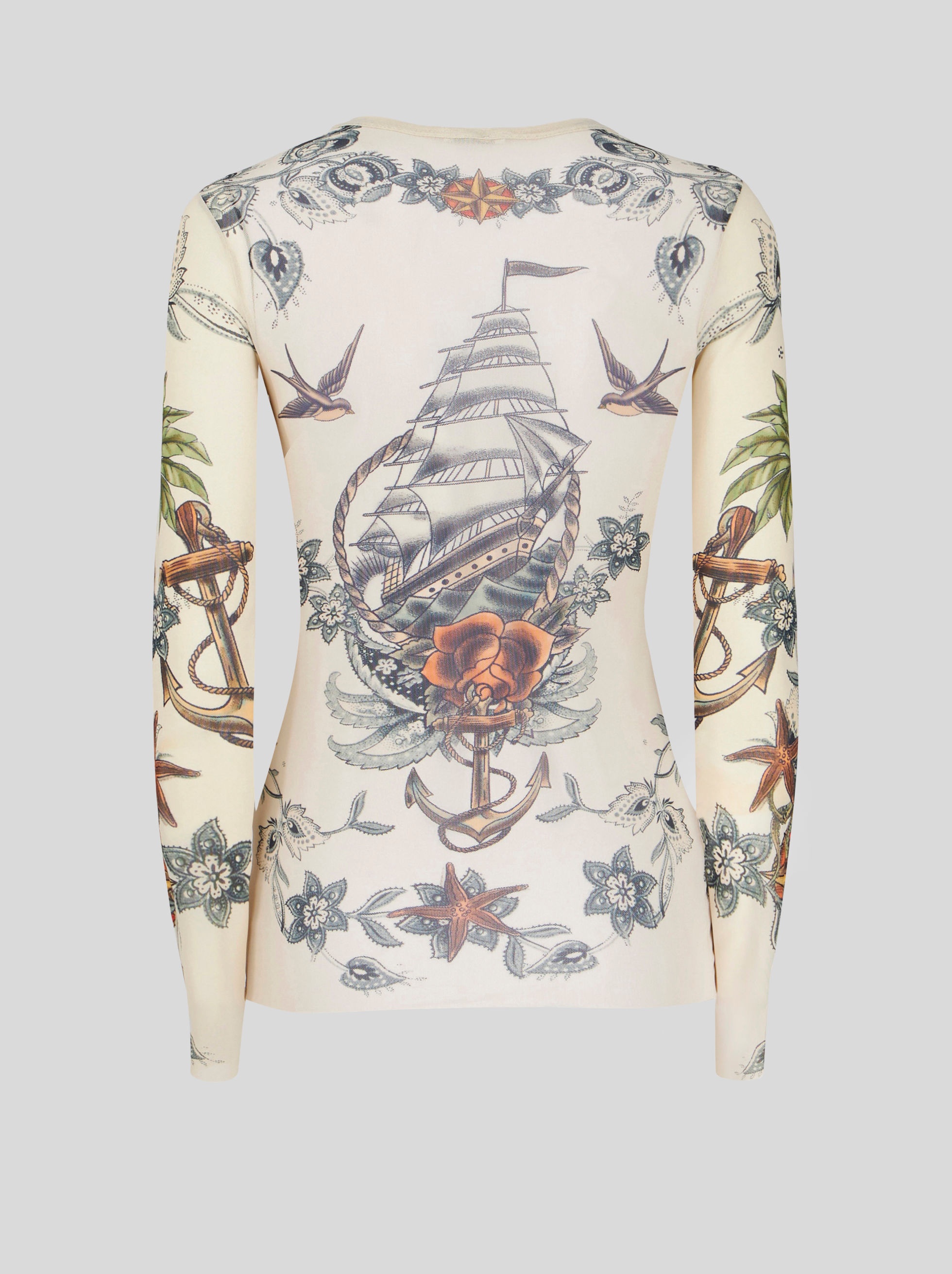 JUMPER WITH OLD SCHOOL MERMAID PRINT - 5