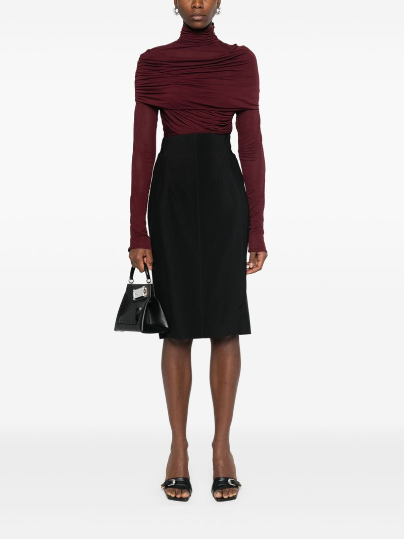 MUGLER ruched top outlook