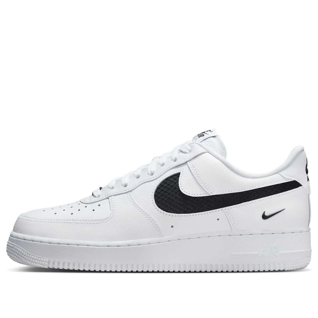 Nike Air Force 1 Low Nylon Swoosh 'White Black' IH4452-100 - 1