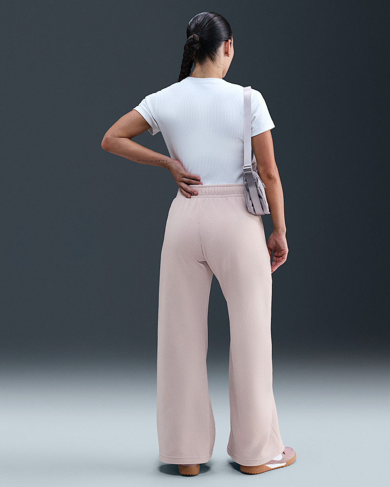 Nike Sportswear Club Fleece Women's Mid-Rise Wide-Leg Cozy Pants 4