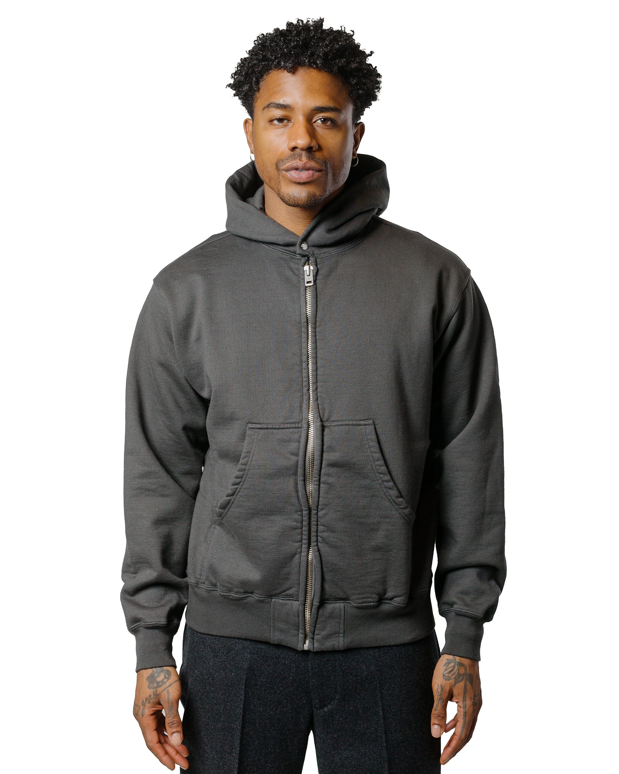 Athletic Full Zip Hoodie Carbon - 2
