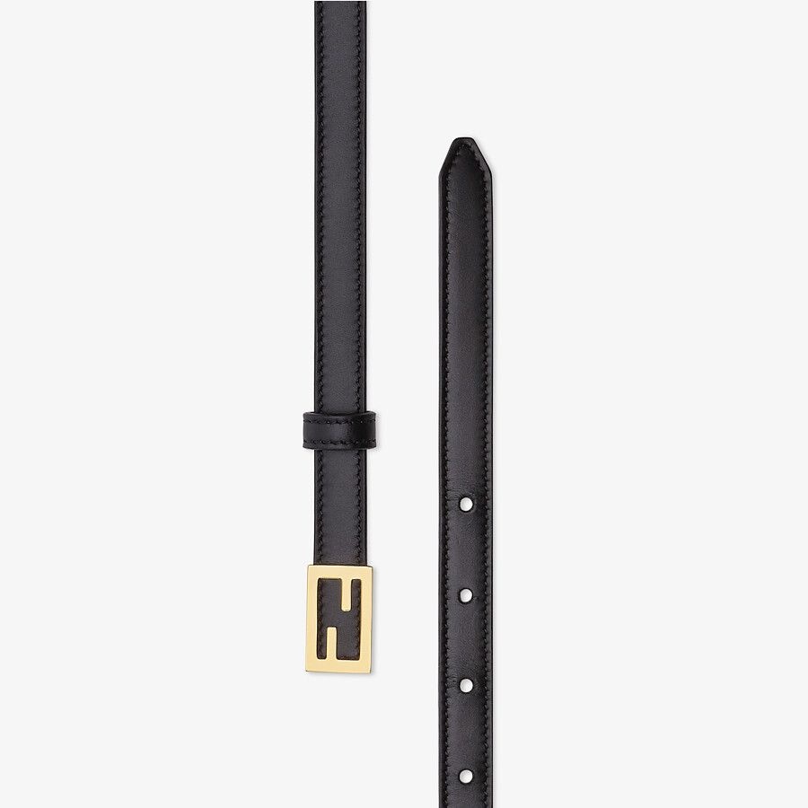 Black leather belt - 2