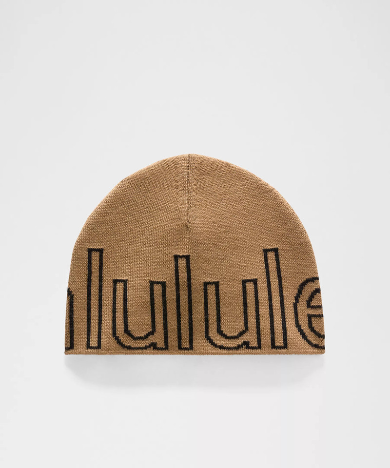 Wordmark Merino Wool Skull Beanie 1