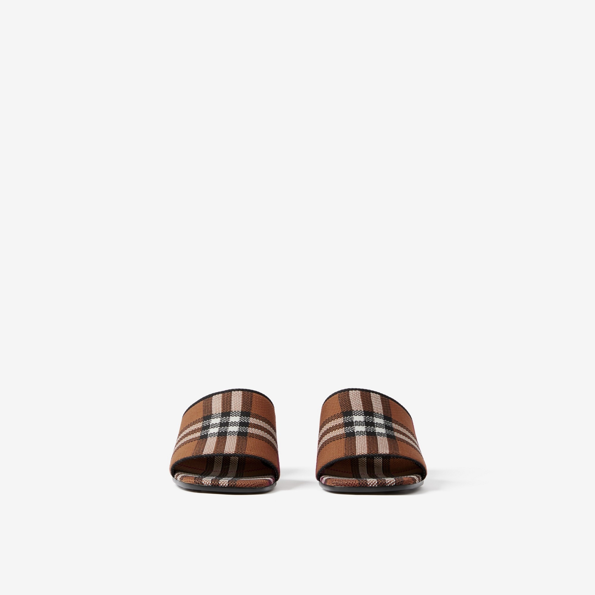 Check Block-heel Mules - 2