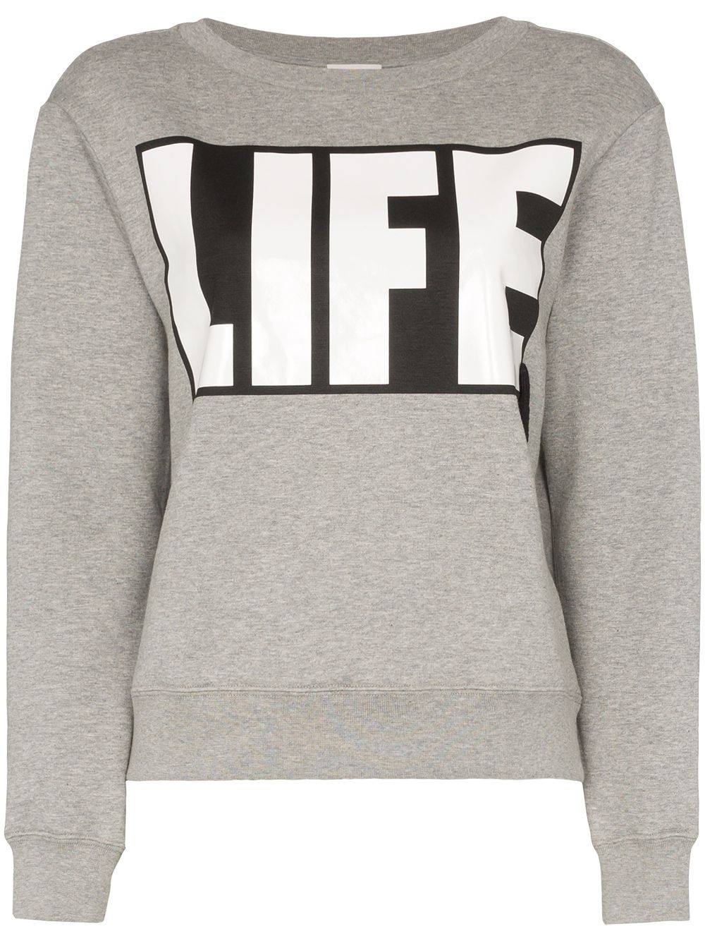 slogan print sweatshirt - 1