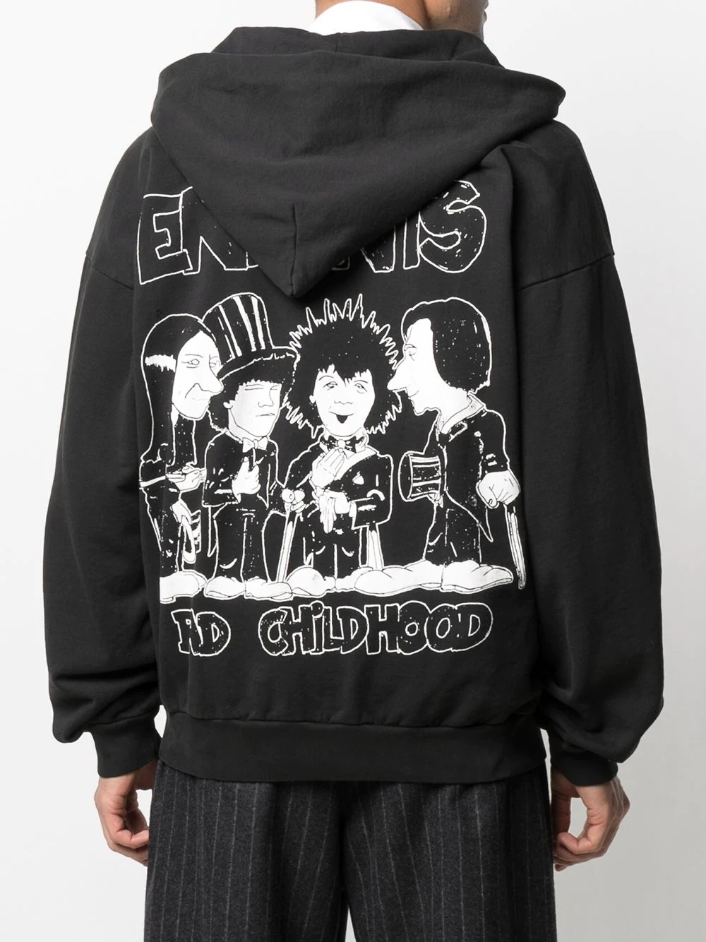 graphic print hoodie - 4