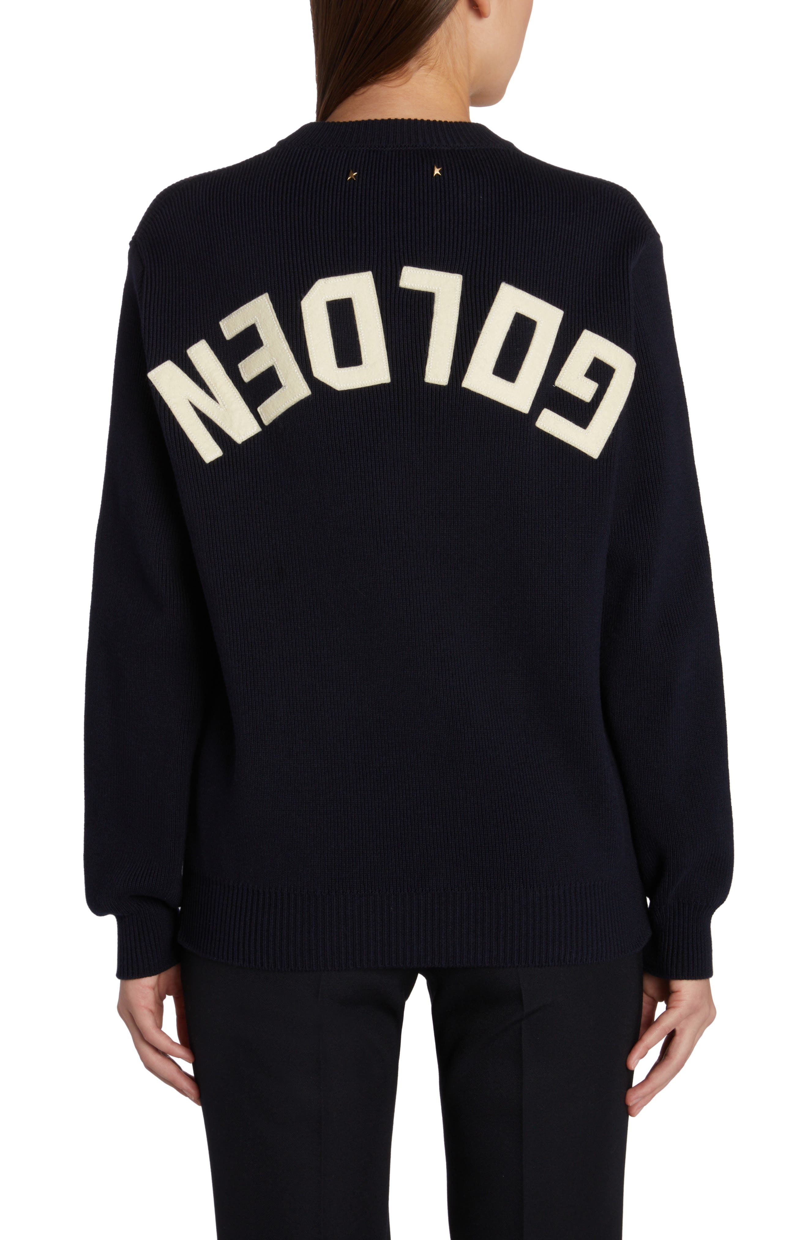 Distressed Cotton Blend Sweater - 2
