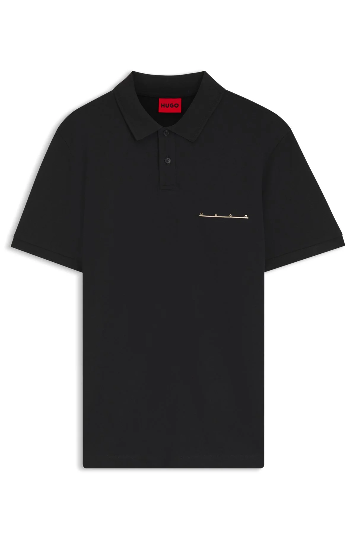 COTTON PIQUÉ POLO SHIRT WITH LOGO DETAIL - 1