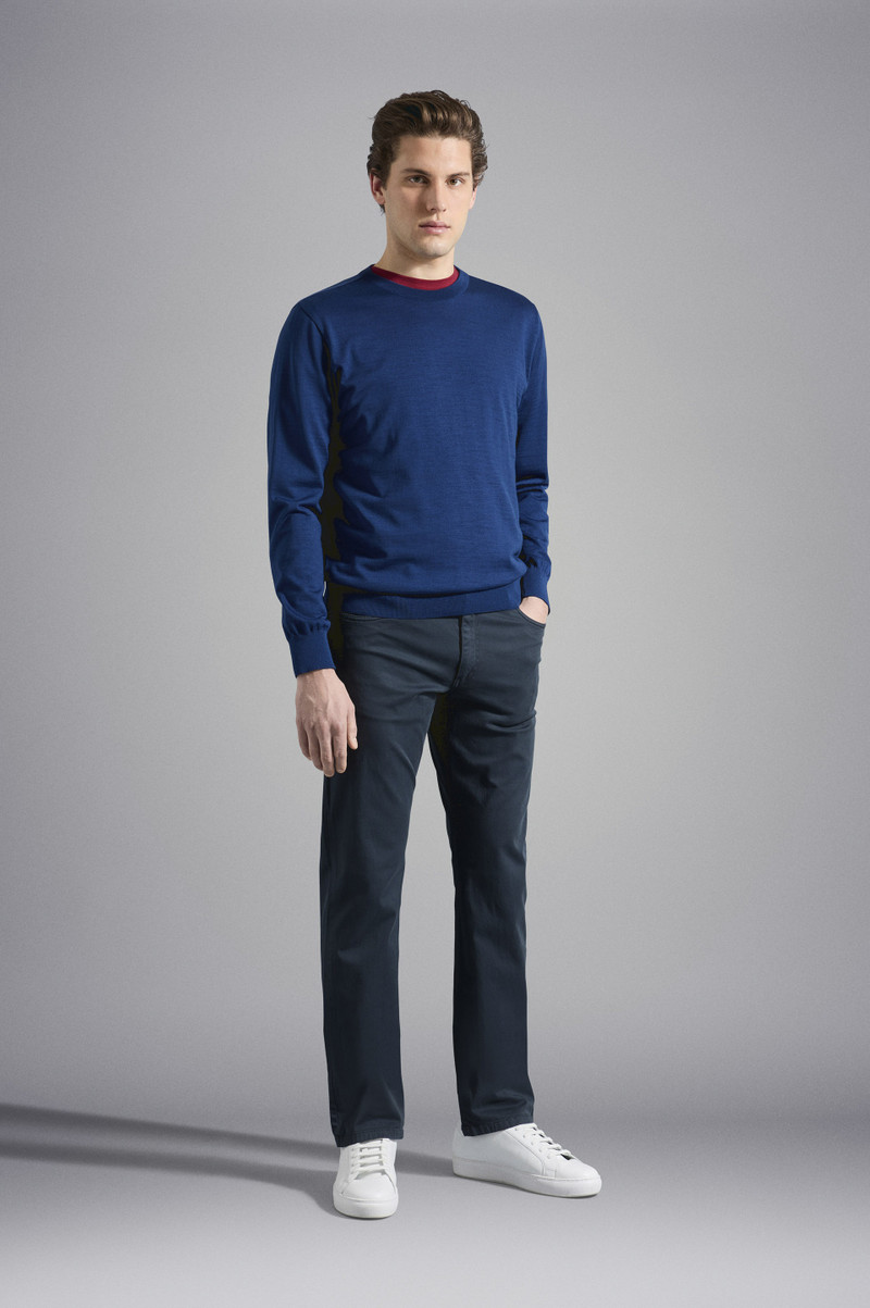 Paul & Shark WINTER SUMMER MERINO WOOL EXTRA-FINE CREW NECK outlook