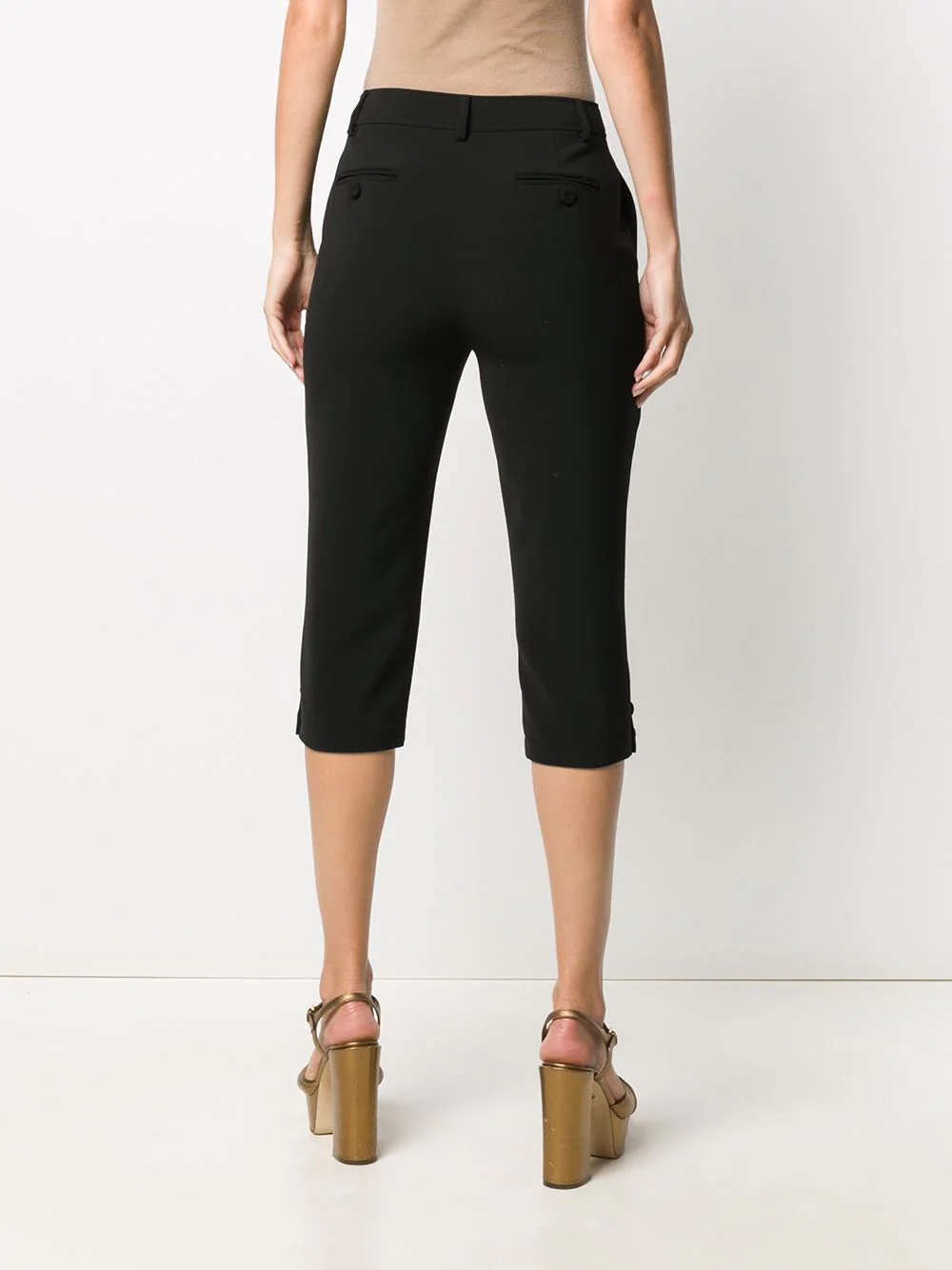 below-the-knee cropped trousers - 4