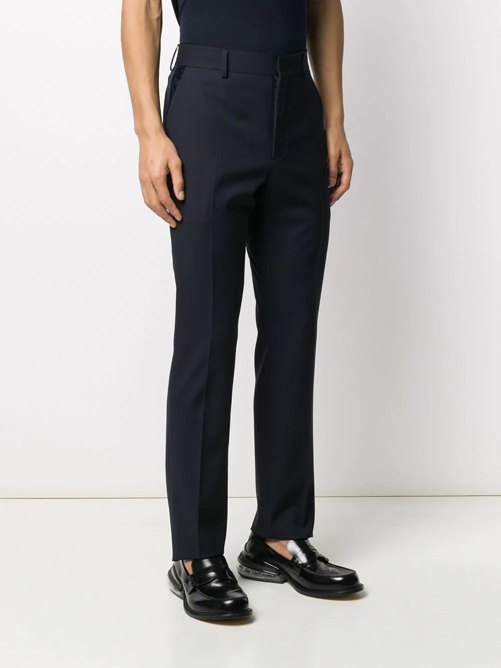 slim-fit tailored trousers  - 3