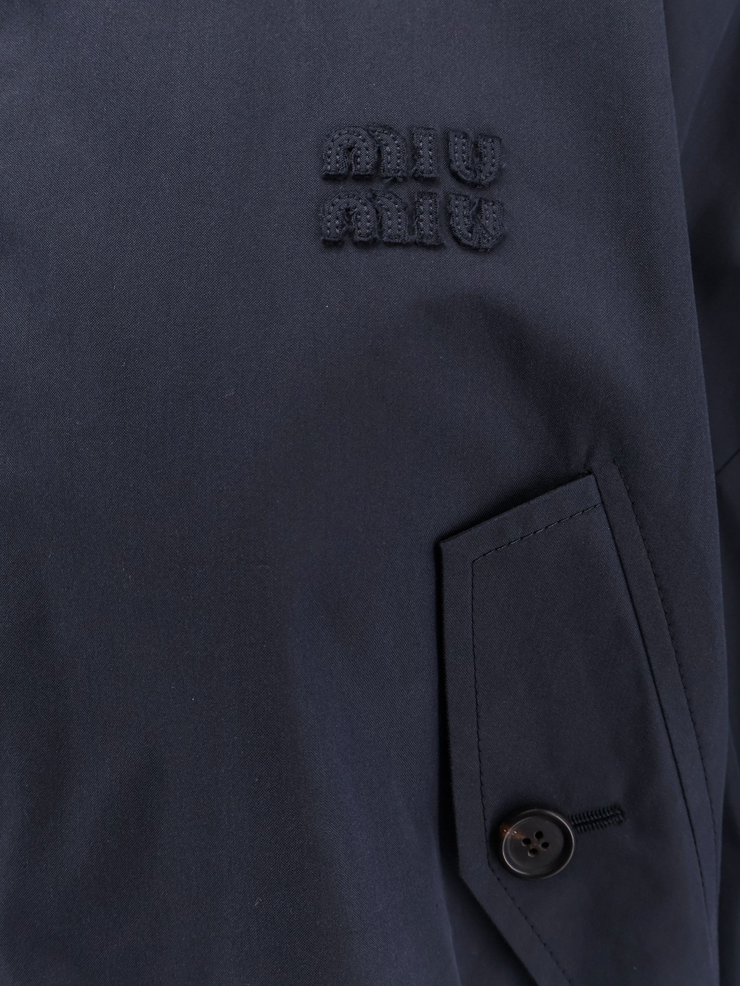 Miu Miu Panama Jacket With Miu Miu Patch - 3