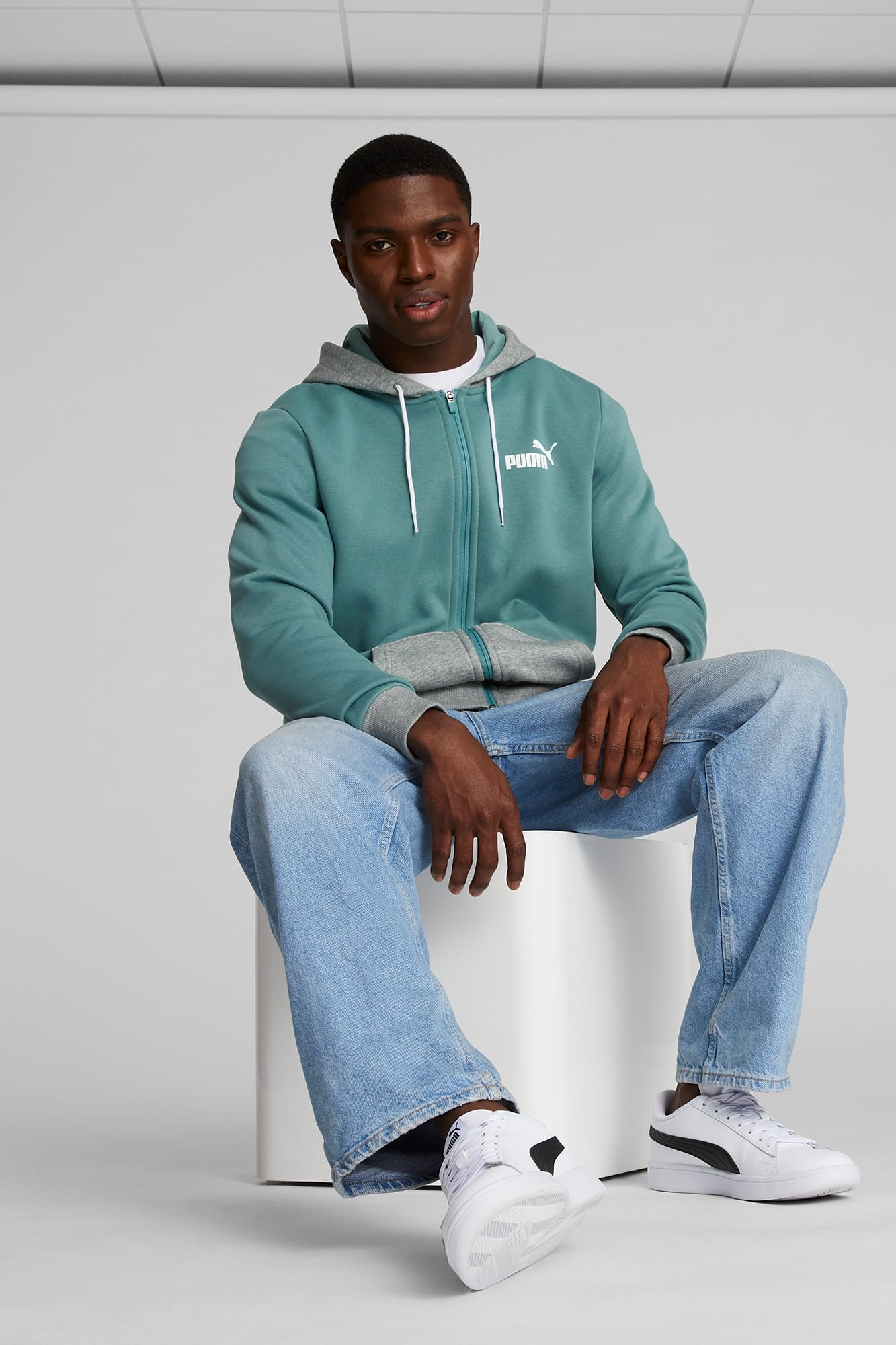 Colorblock Men's Hoodie - 4