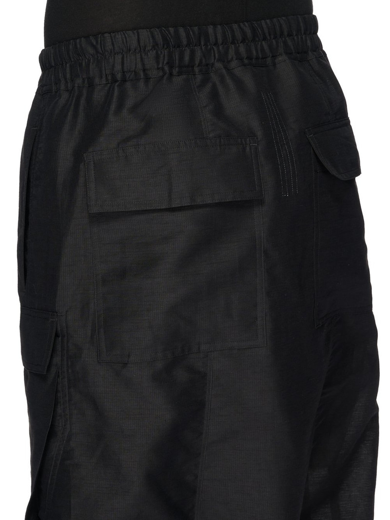 elasticated-waist drop-crotch shorts 5
