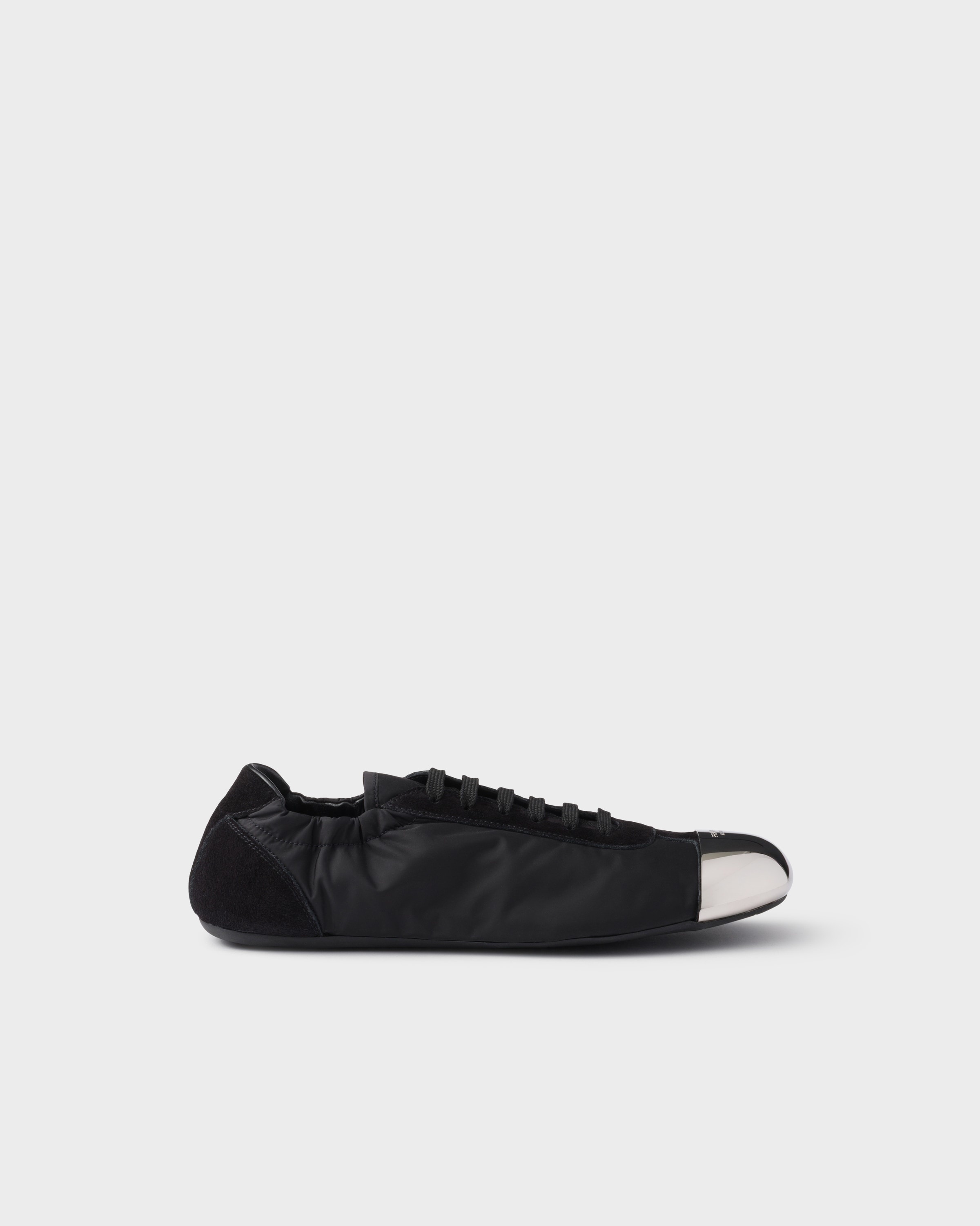 Collapse Re-Nylon and suede sneakers with metal toecap - 2