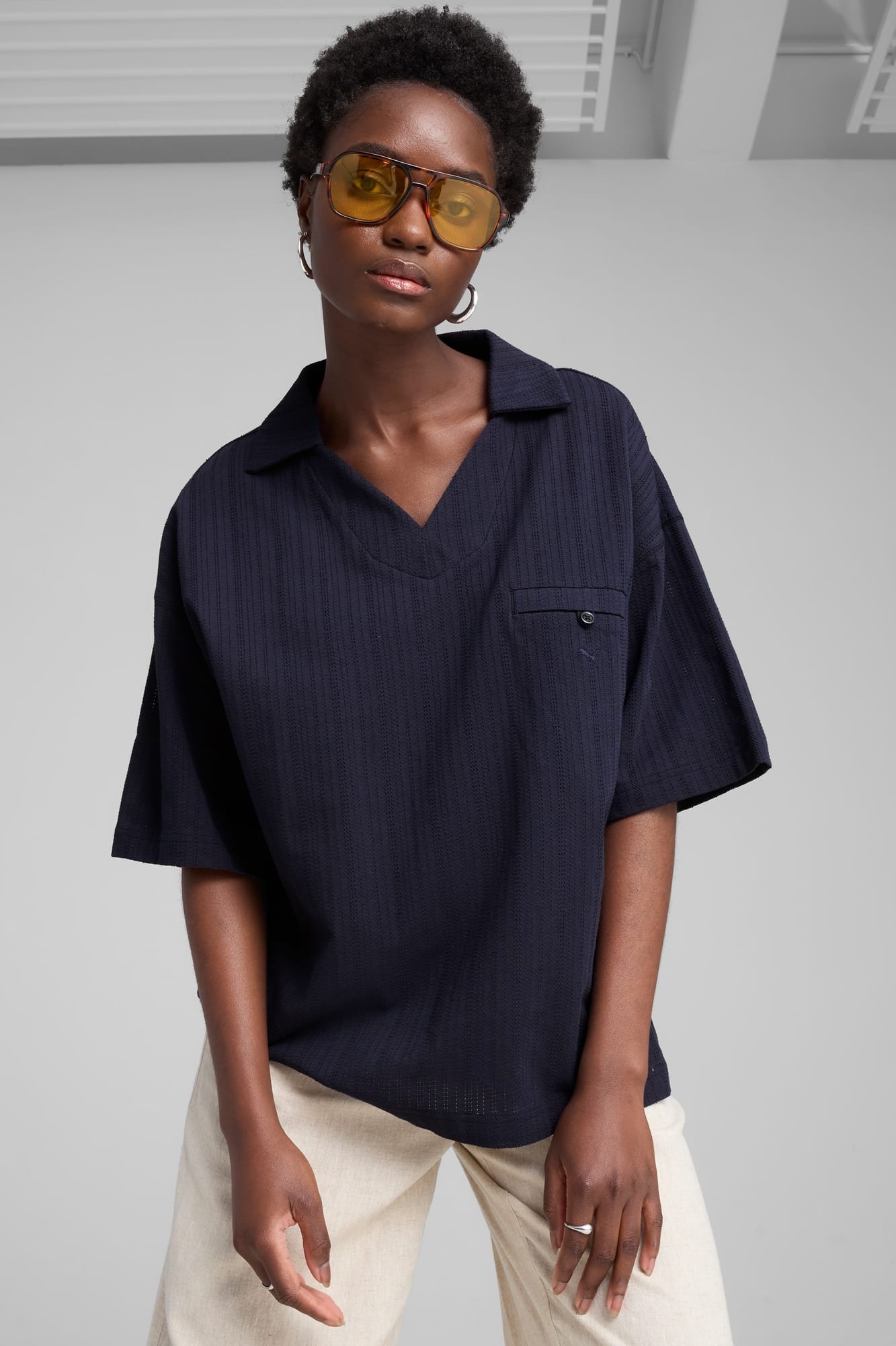 YONA Women's Oversized Polo - 3