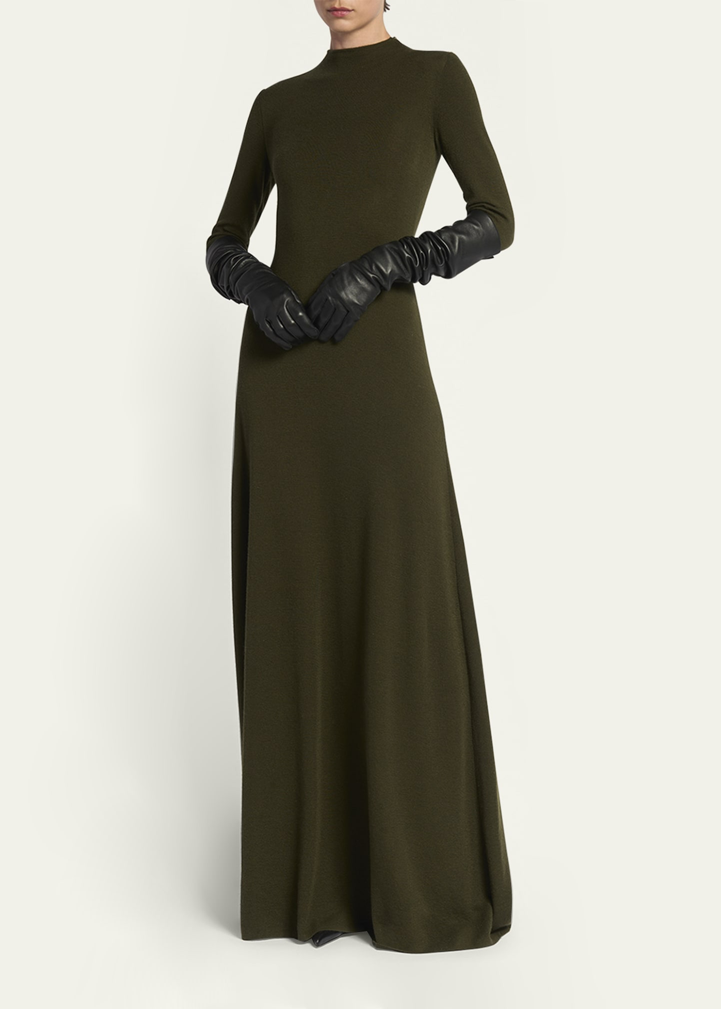 Knit Long-Sleeve Maxi Dress - 4