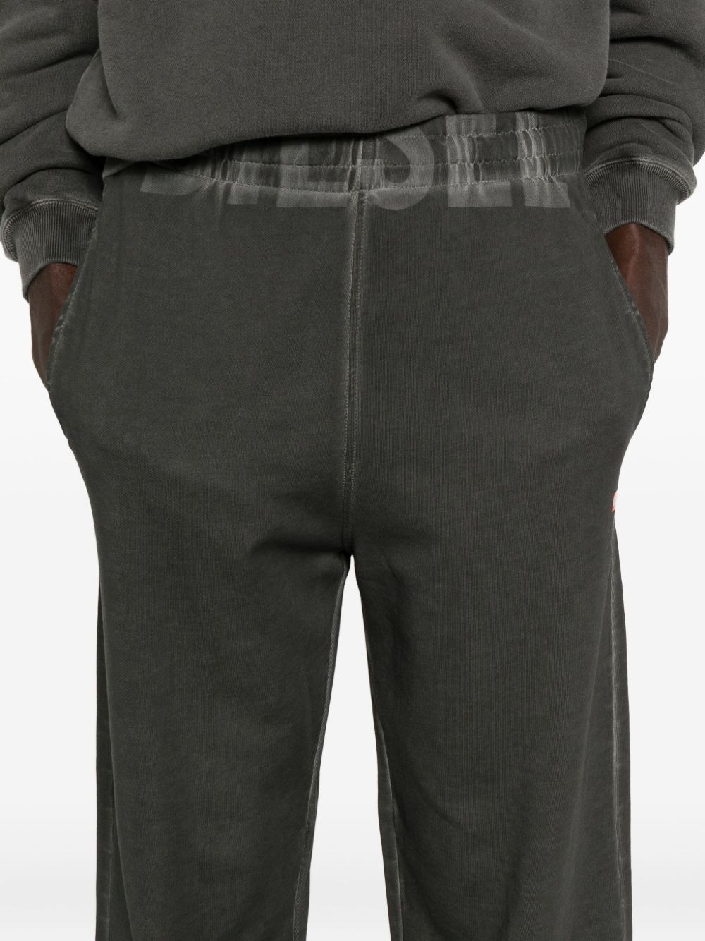 logo-waistband cotton track pants - 5