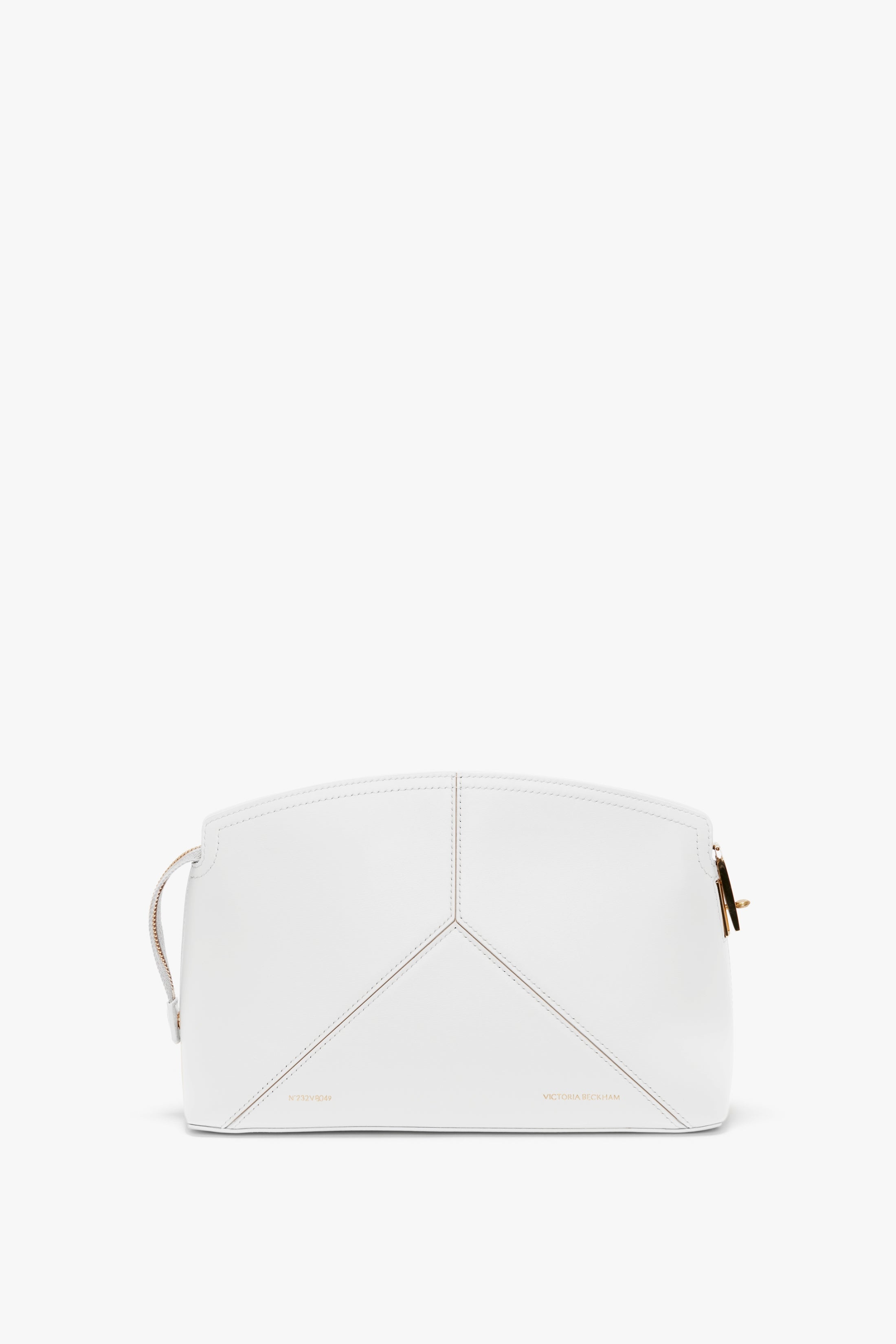 Exclusive Victoria Clutch Bag In White Leather - 1