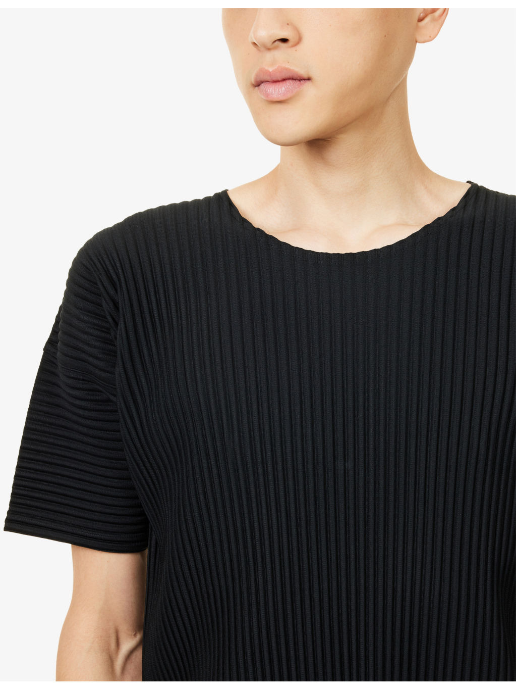 Basics Pleated Knitted T-Shirt - 5