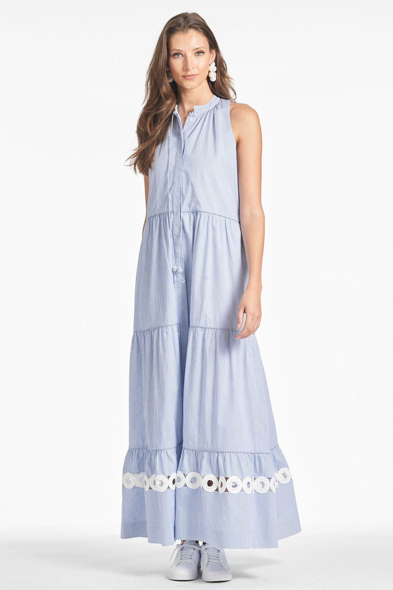 Positano Dress - Pinstripe 1