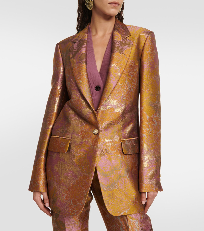 Printed metallic blazer 6