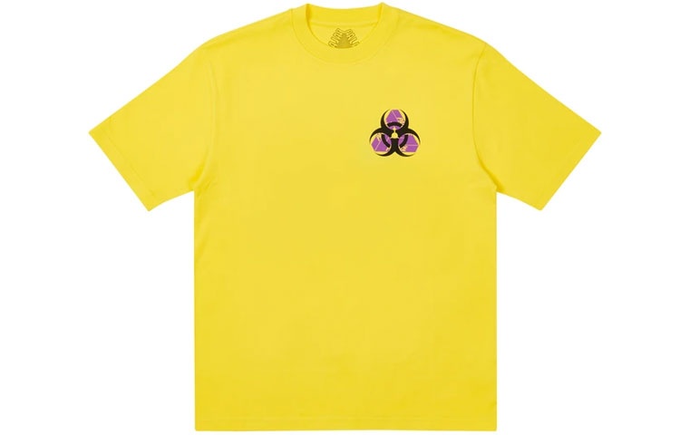 PALACEBIO HAZRD T-SHIRT YELLOW Triangle Back Pattern Logo Short Sleeve Unisex P20TS148 - 2
