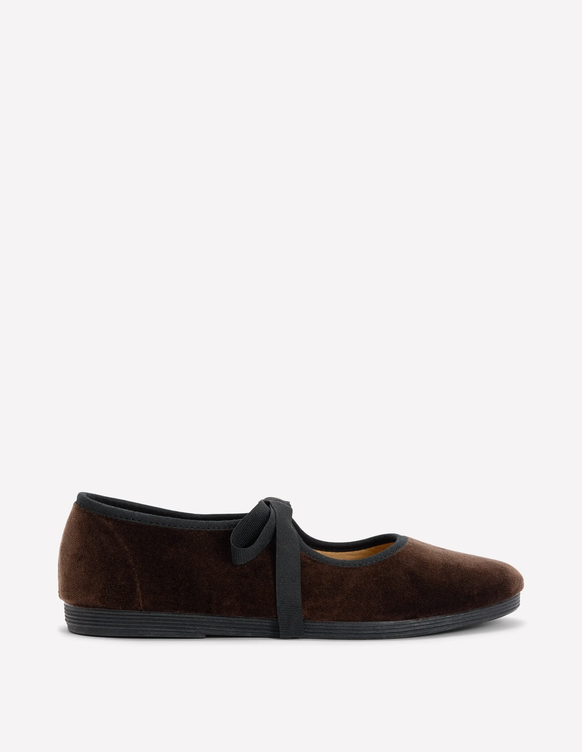 Flexi Tie Mary Janes-Chocolate - 1
