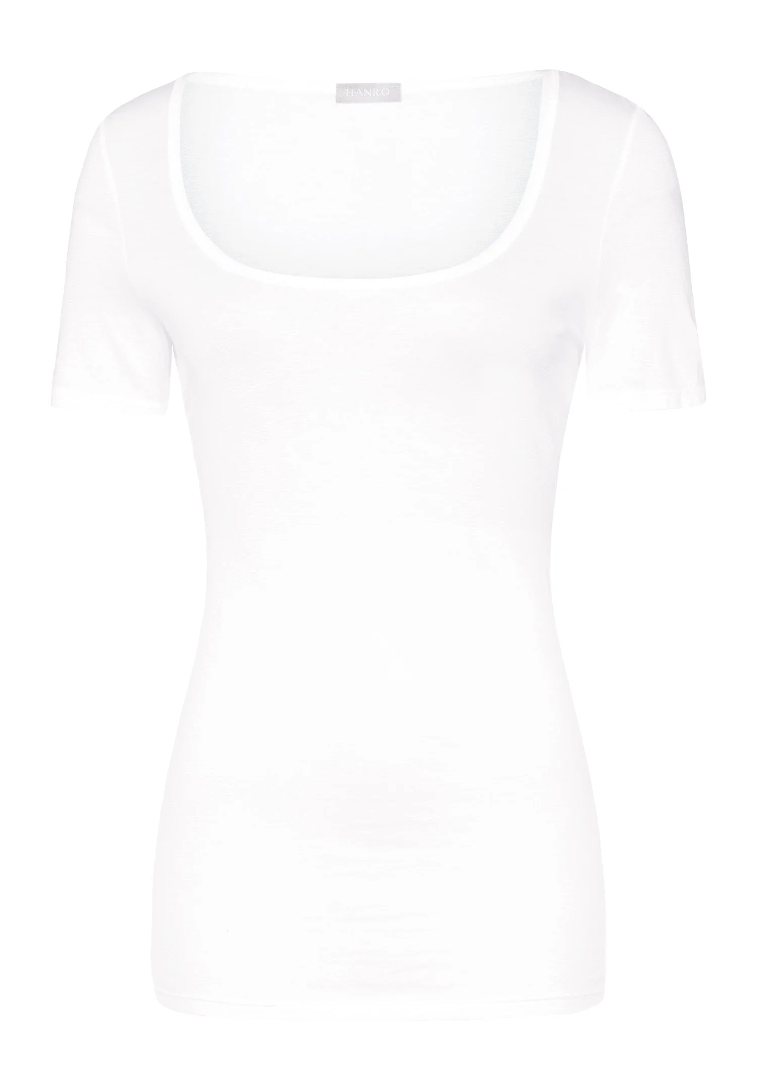 Ultralight Round Neck Cotton Fitted Top - 1