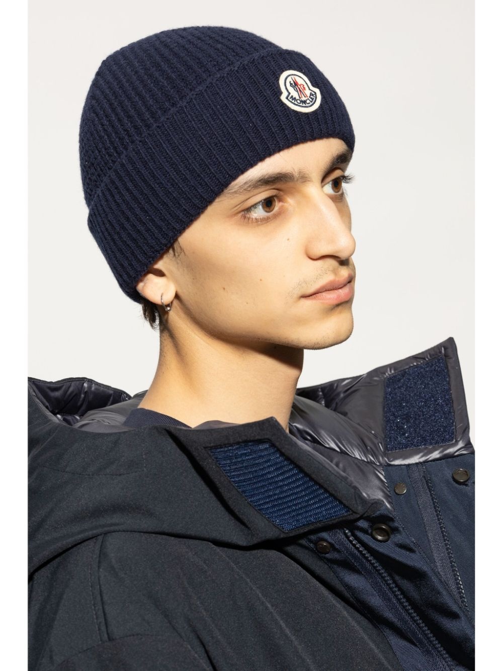 logo-appliqué beanie - 2