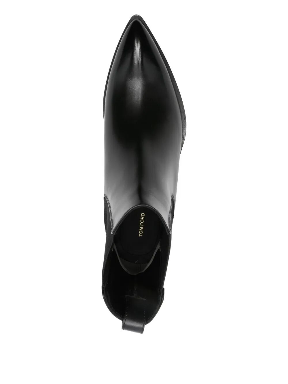 Tom Ford Men Burnished Leather Chelsea Boots - 3