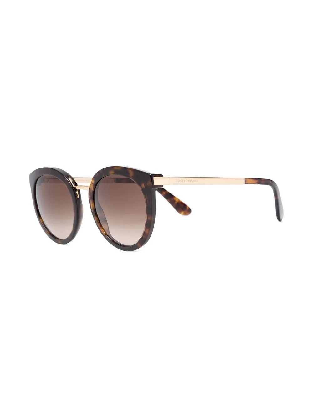 tortoiseshell round-frame sunglasses - 2