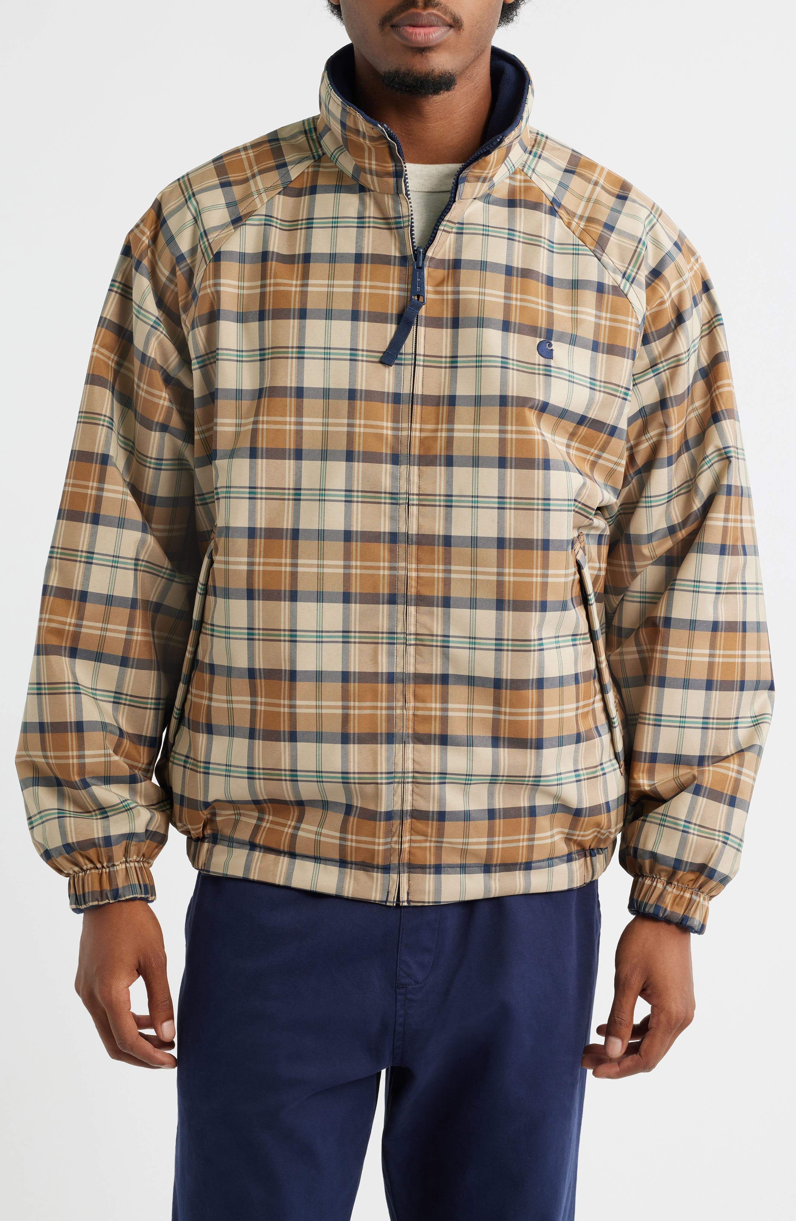 Carhartt Work In Progress Planer Water Repellent Reversible Canvas & Fleece Jacket in Planer Wall /A - 5