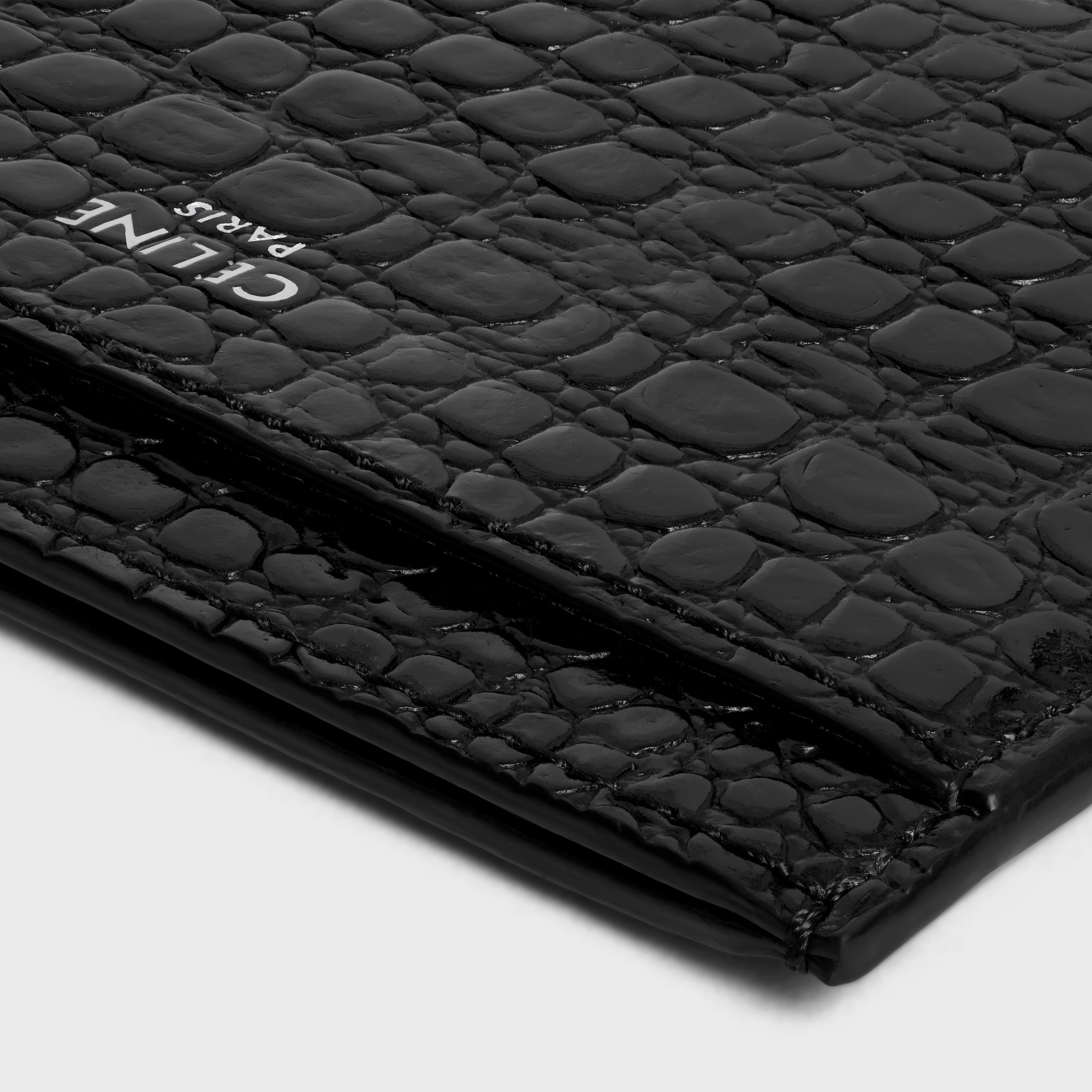 Card holder in CROCODILE EMBOSSED CALFSKIN - 4