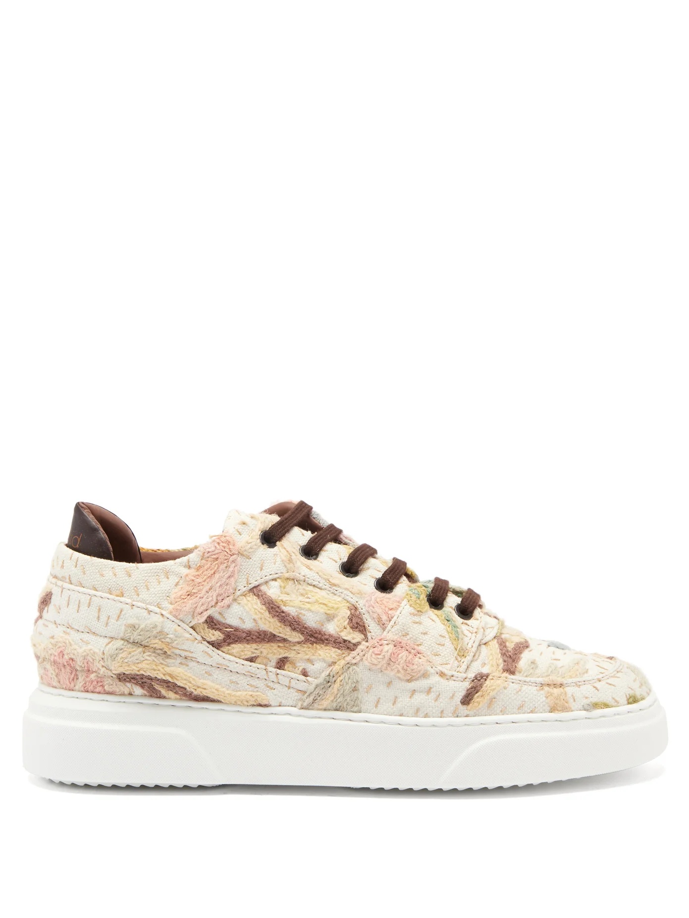 19th-century crewel-tapestry trainers - 1