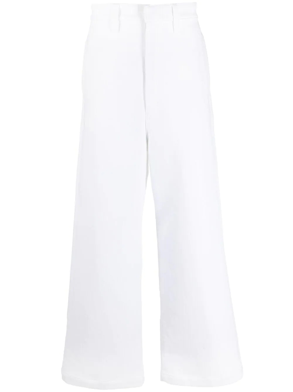 logo patch wide-leg trousers - 1