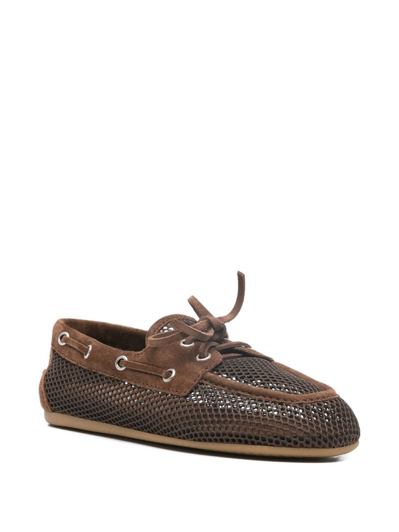 Miu Miu eyelet tie loafers outlook