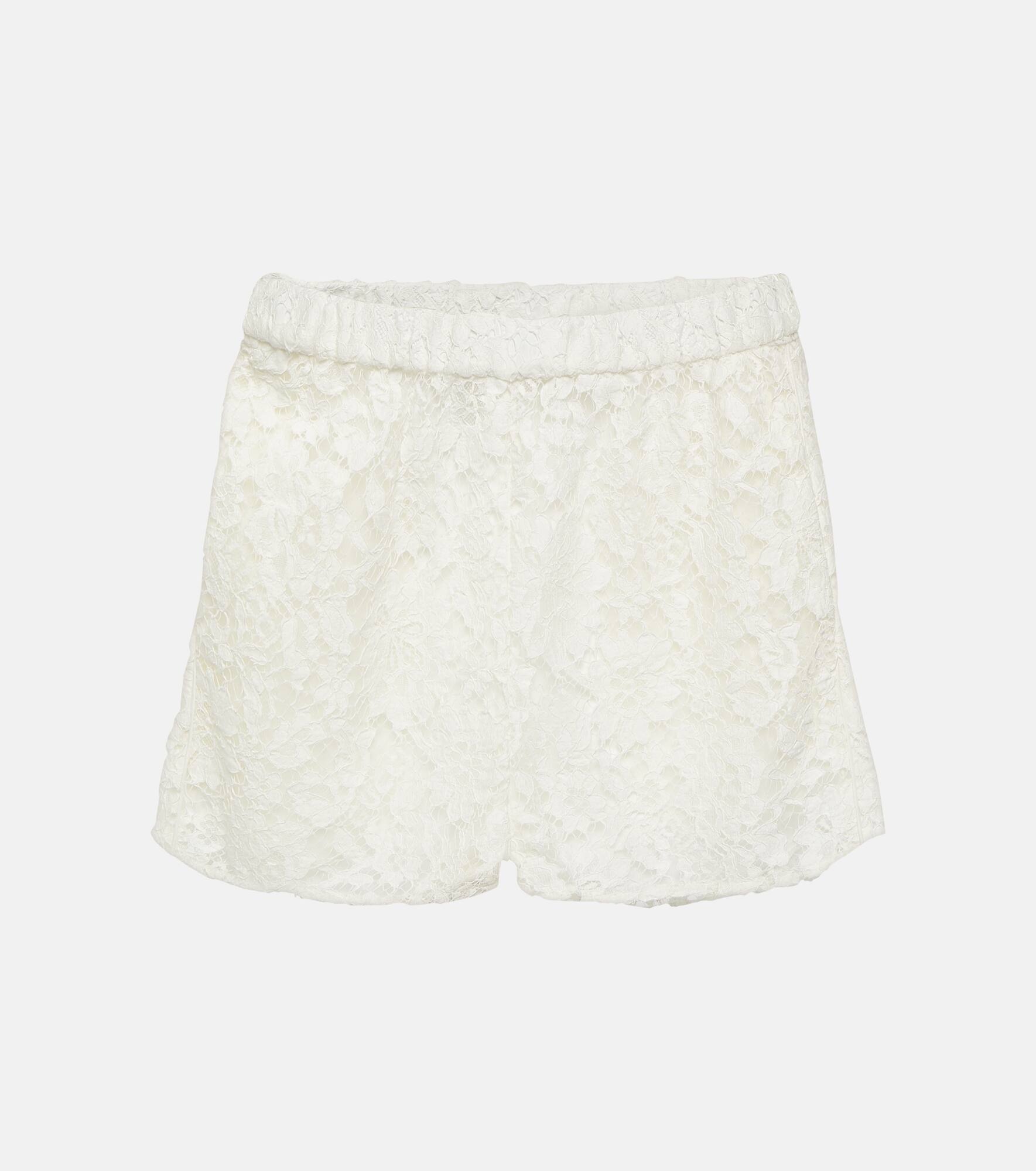 High-rise lace shorts - 1