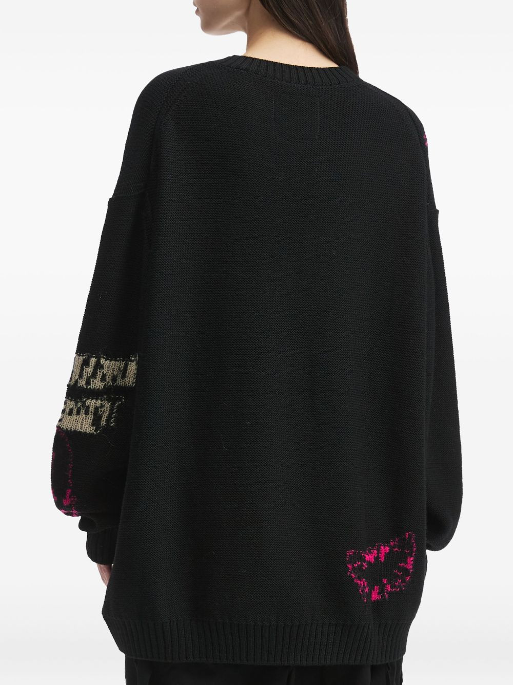 intarsia-pattern wool sweater - 4