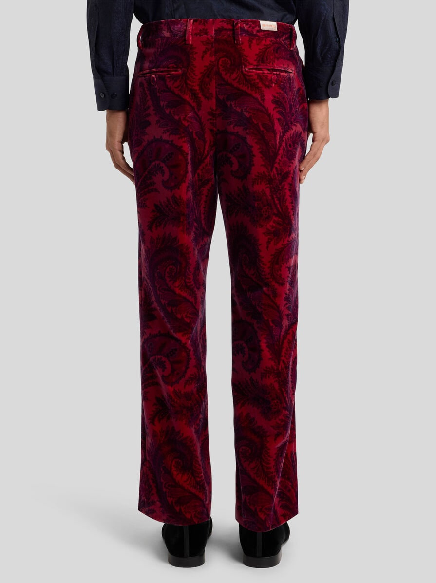 VELVET TROUSERS WITH PRINT - 5