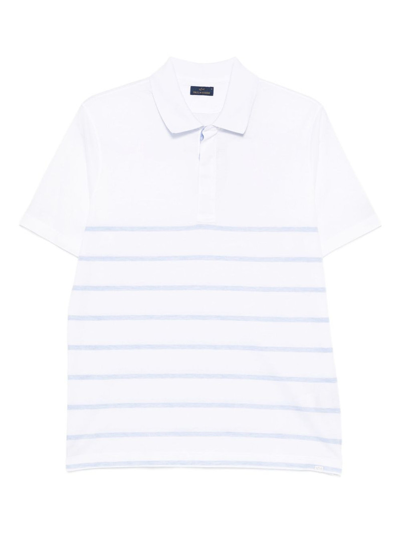 short-sleeve striped polo shirt 1