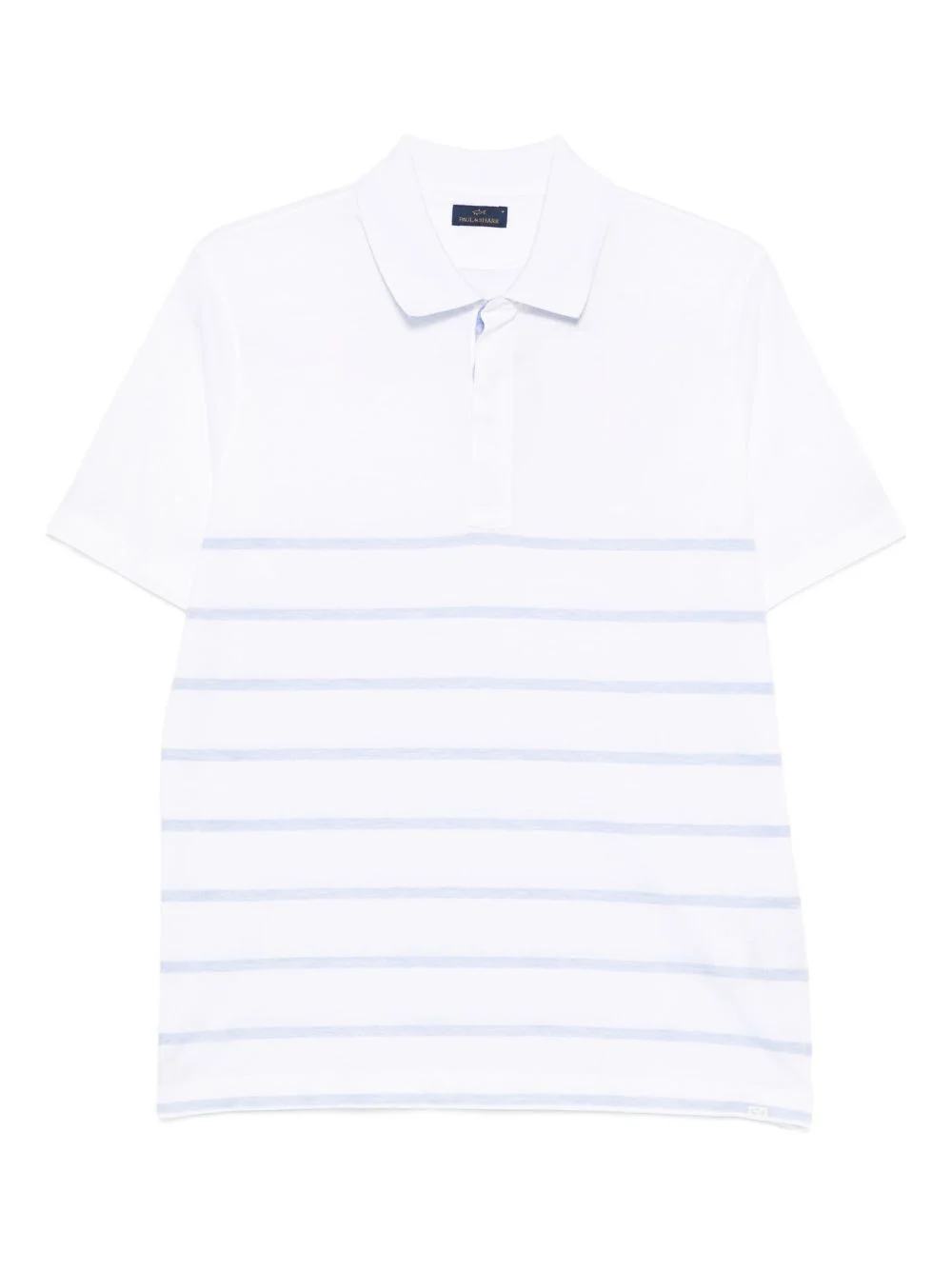 short-sleeve striped polo shirt - 1