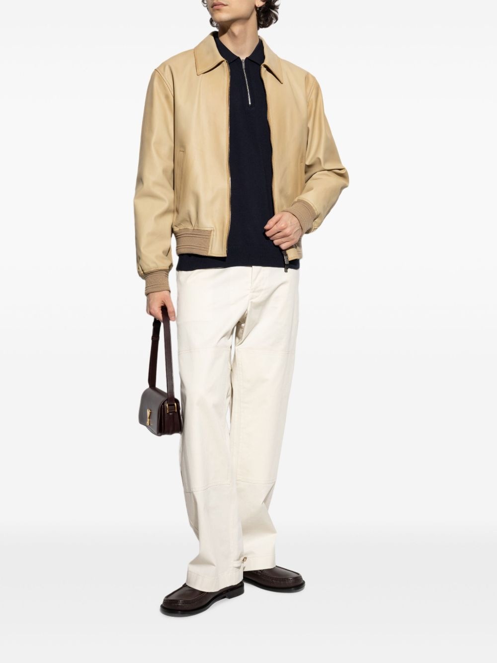 quarter-zip polo jumper - 2