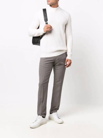 Paul Smith houndstooth slim-cut chinos outlook