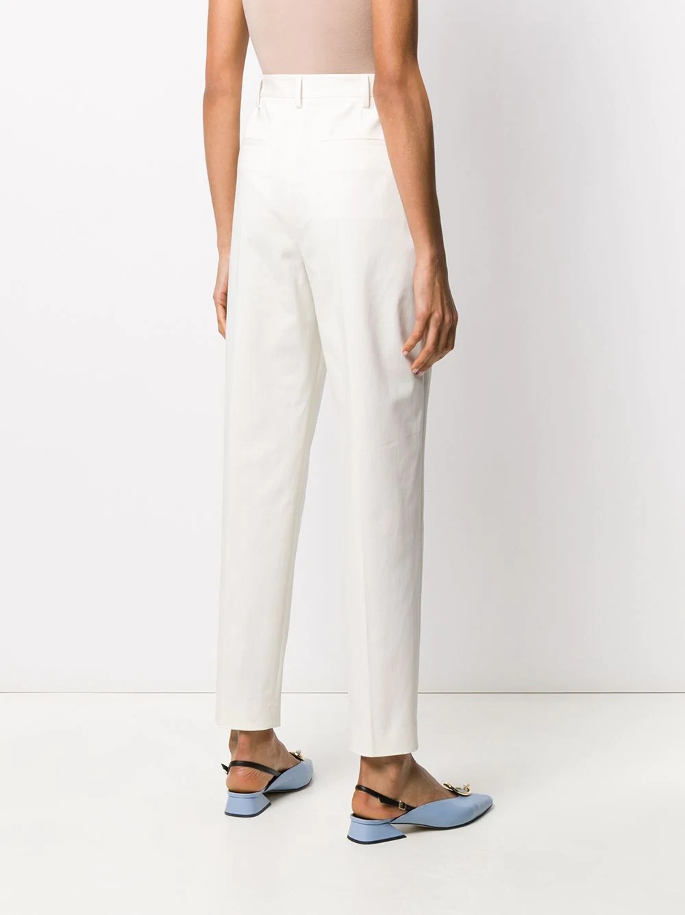 high-waisted tapered trousers - 4