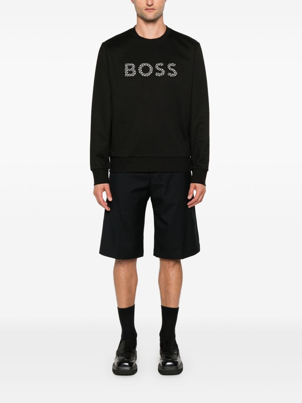 logo-patch sweatshirt - 2