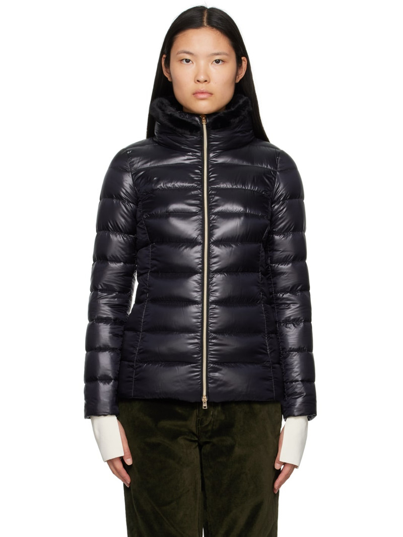 Black Claudia Down Jacket - 1
