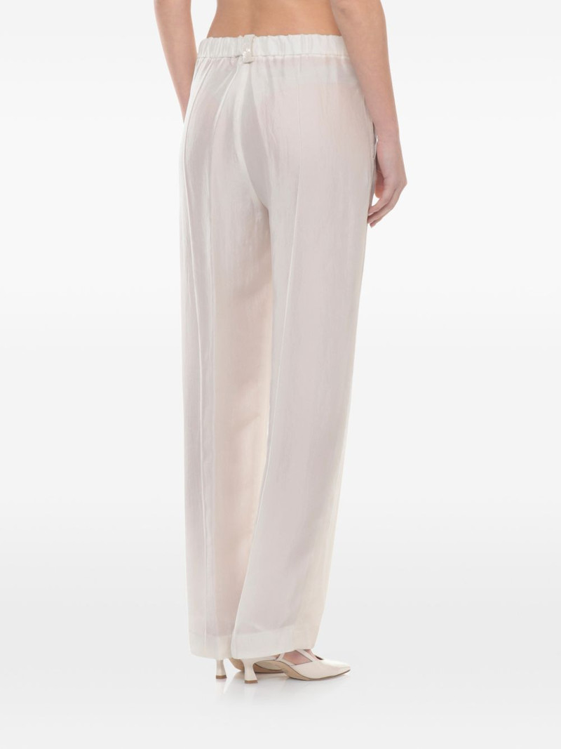elasticated-waist tapered trousers 4